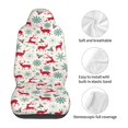 thumbnail image 5 of Fuzoiu Vintage Christmas Reindeer Print Seat Covers Set, Car Seat Covers Front Seats, Car Seat Protector, Car Seat Cushion, Seat Covers Carseat Cover Universal Fit for Most Cars, 5 of 7