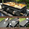 thumbnail image 3 of KingChii 3-Burner 27" Propane Griddle Grill for Camping, Backyard, 3 of 10