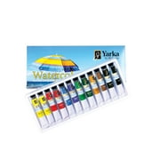 Yarka Non-Toxic Watercolor Paint Set, 0.25 Ounce Tube, Assorted Bright Color, Set of 12