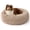 Camel, variant on U By Bedsure SupportMax™ Calming Dog Bed 30" Donut Washable Pet Bed for Medium Dogs, Anti-Slip Removable Cover, Plush Faux Fur, Up to 45 lbs
