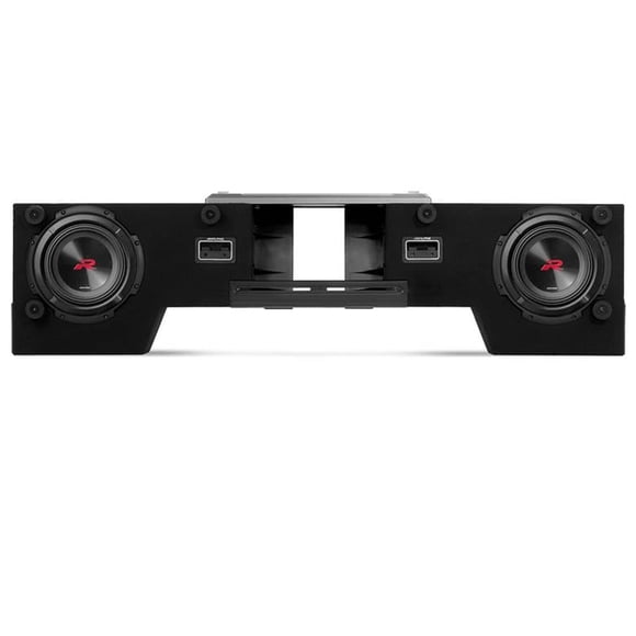 Alpine R2-DB8V-TRK Halo R-Series 8" ported dual subwoofer enclosure with two 8" R2-Series subwoofers- Preloaded Truck Subwoofer Enclosure with ProLinkTM.