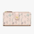 thumbnail image 2 of Huanglei Floral Women's Long Wallet Slim Card Holder Purse With Stylish Tri Fold Design For Daily Use, 2 of 4