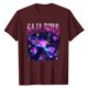 thumbnail image 3 of Pop cazadora para niña Round-Neck Printed Anime Trio Poster T Shirt （Wine）, 3 of 4