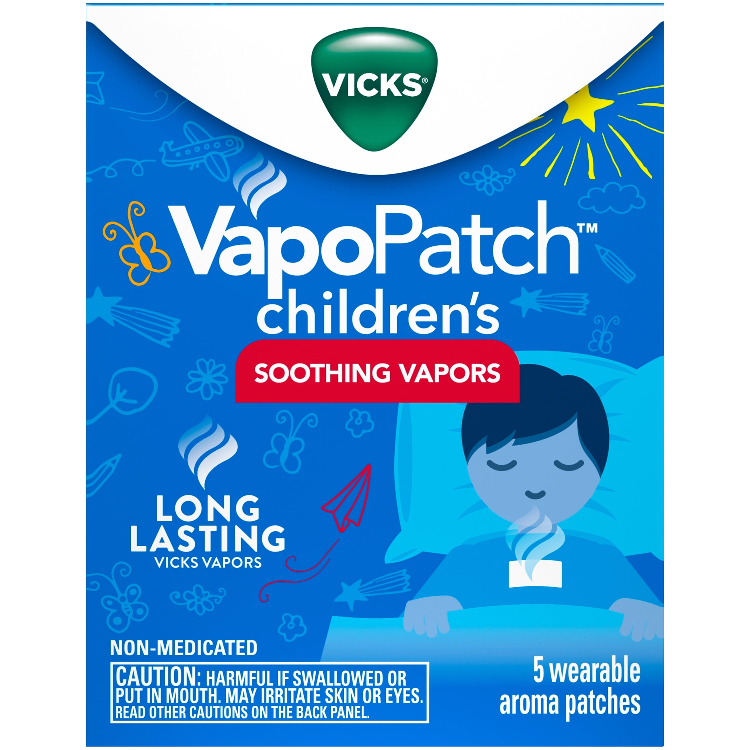 Vicks VapoPatch Children's, Wearable Aroma Patch 5 ct