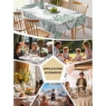 thumbnail image 5 of Sage Green Coastal Table Cloth, Sea Turtle Nautical Coral Summer Beach Waterproof Tablecloth for Rectangle Tables, Reusable Washable Fabric Table Cover for Restaurant Kitchen Dining Tables 60"x84", 5 of 6