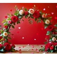 thumbnail image 4 of Romantic Rose Arch Background Valentine's Day Backdrop Banner Party Decorations Photo Props Valentine Celebration Event Decor, 4 of 8