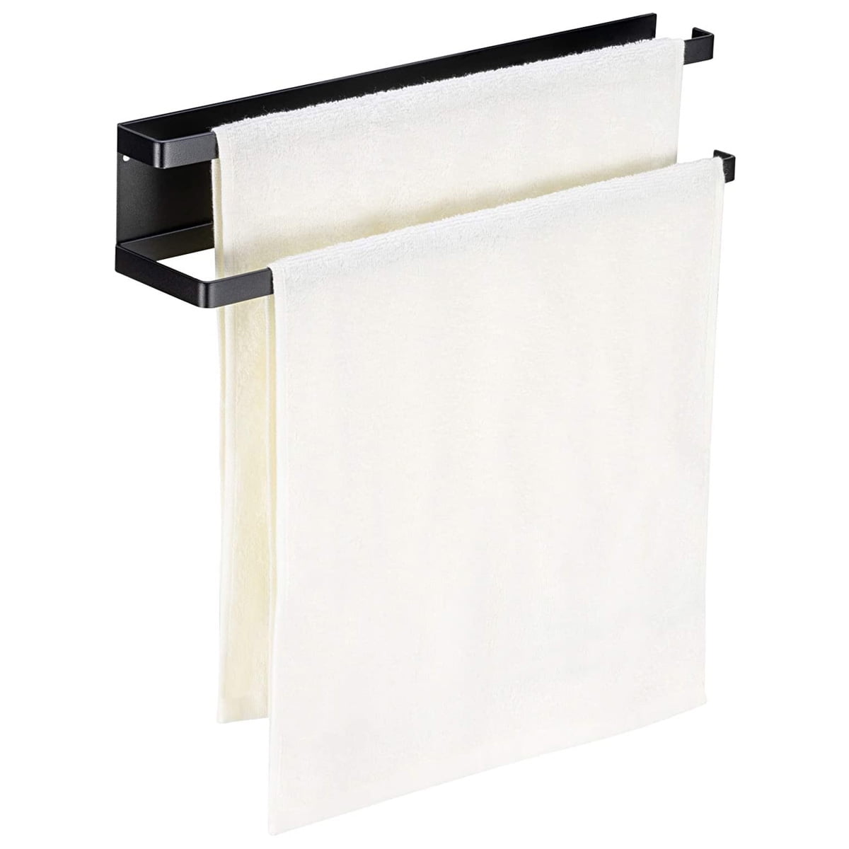 Magnetic Towel Bar, Paper Towel Holder, Self Adhesive Magnetic Wall Mount Towel Holder for Kitchen, Bathroom