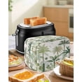 thumbnail image 5 of Fsddascl Green Palm Trees Small Toaster Cover 2 Slice, Kitchen Appliance Covers, Farmhouse Summer Leaves Plants Birds Toaster Oven Cover with Loop, Bread Machine Cover Polyester Dust Cover, 5 of 5
