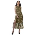 thumbnail image 1 of Moomaya Robe Imprimée Femme Fête Mariage Tenue de Fête Col Licou Robe Maxi en Rayonne, 1 of 4
