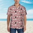 thumbnail image 2 of Fotbe Cute Calf Hawaiian Shirt for Men Unisex Summer Beach Casual Short Sleeve Cotton Linen Button Down Shirts-3X-Large, 2 of 5