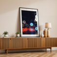 thumbnail image 2 of Rainy Bokeh _ 01 - Athens Greece Photography Abstract Nightlife Modern Art Cityscape Moody Psychedelic Black Framed Wall Art Print 9 x 12 inches, 2 of 9