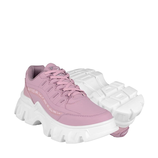 Tenis CASUALES Clasben KARENINA Simipiel morado DAMA