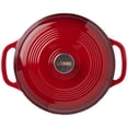 thumbnail image 3 of Dutch Oven Lodge, 6 cuartos de galón, hierro fundido esmaltado, color rojo especiado, 3 of 9