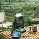 thumbnail image 4 of Ventilador portátil para acampar con luz LED y batería externa | Batería de 5400 mAh, 4 velocidades, 3 niveles de brillo | Recargable por USB para tiendas de campaña, viajes, emergencias y cortes de, 4 of 9