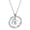 Silver B, variant on Women's Men's Stainless Steel Love Heart Necklace Name Silver C