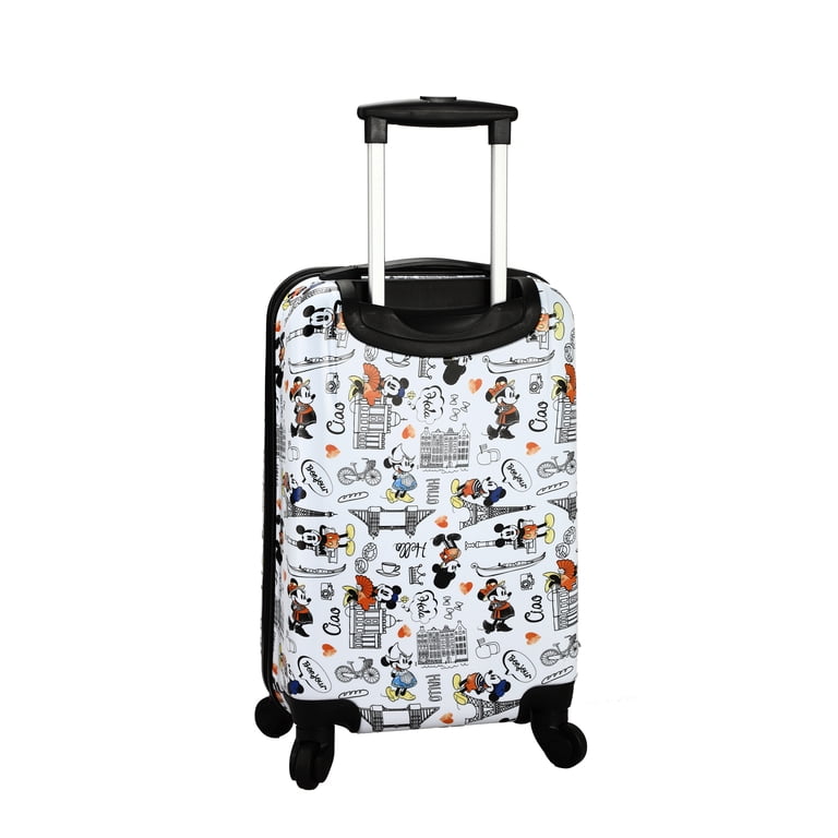 Disney Mickey Mouse and Minnie Mouse 20 White Carry-On Luggage