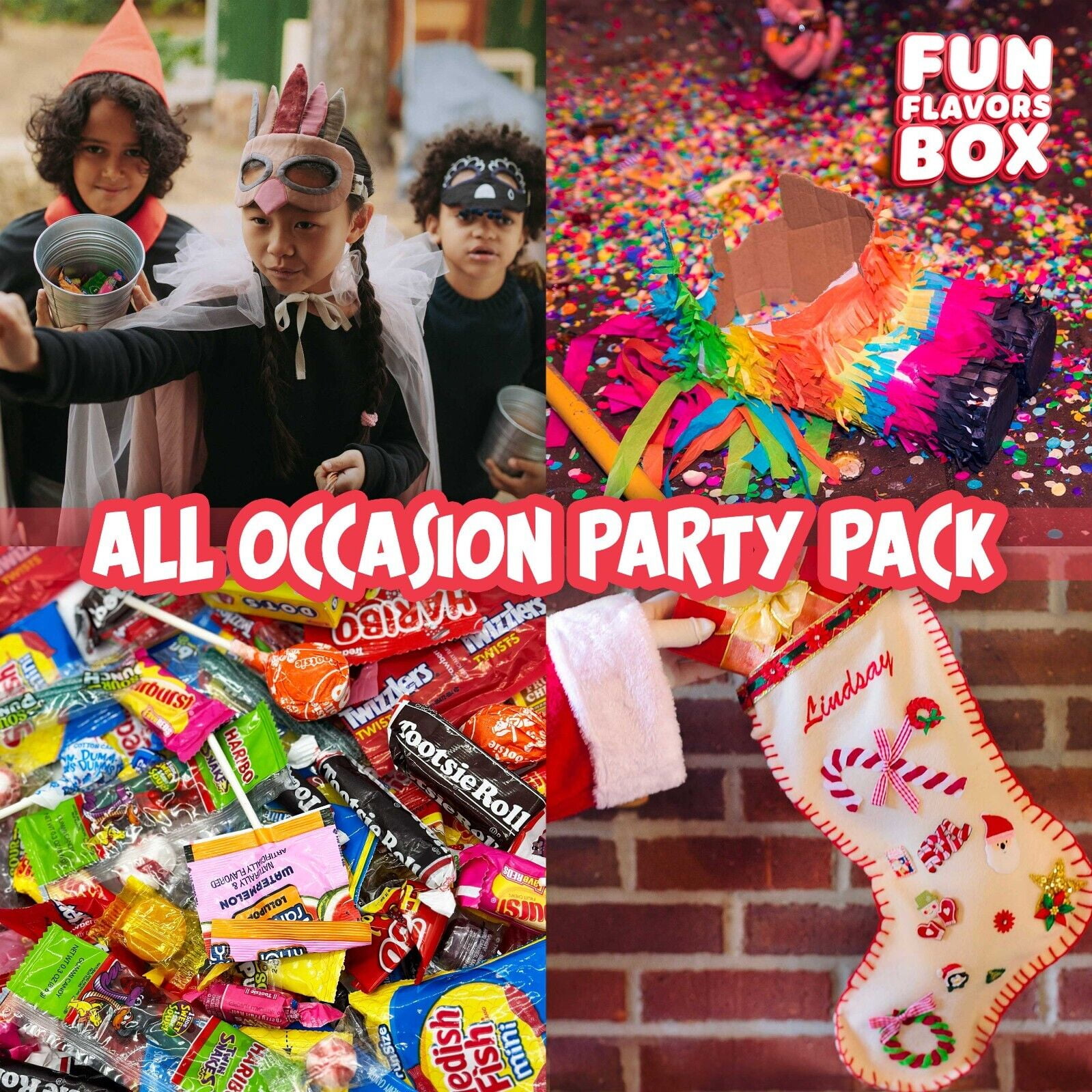 Fun Flavors Box Halloween Bulk Candy 32 oz Variety Pack Party Mix Individually Wrapped Fun Size Candies