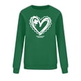 thumbnail image 4 of Rutainlusire Womens Trendy Loose St. Patricks Day Printed Sweatshirts Shirts Women's Fashion Casual St. Patrick's Day Print Round-Neck Long Sleeve Pullover Sweatshirt Top, 4 of 5