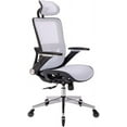thumbnail image 5 of Ergonomic Mesh Office Chair, High Back Desk Chair with Adjustable Headrest and Flip-Up Arms, High Back, Lumbar Support, Tilt and Lock Function, Blade Wheels, KD Chrome Metal Legs, Office Use, 5 of 7