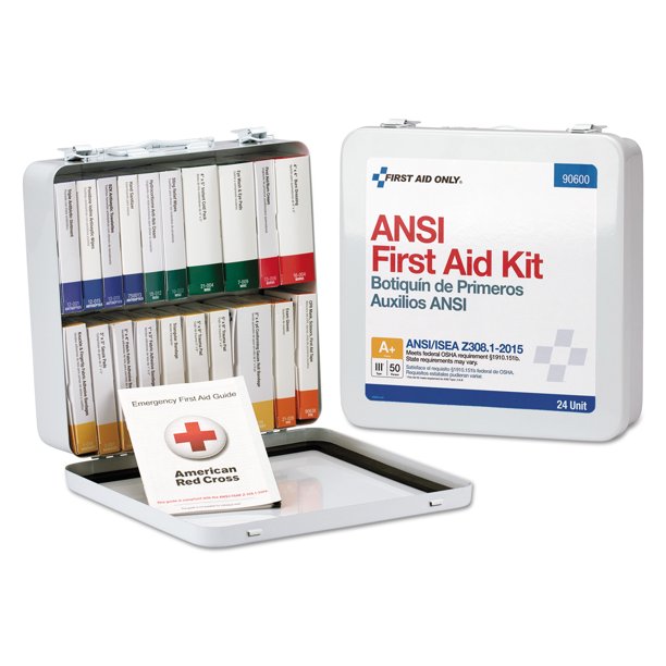 First Aid Only Unitized ANSI Class A Weatherproof First Aid Kit for 50