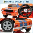 thumbnail image 5 of Accreate 24v 7AH 2-Seater Licensed Shelby GT350 Ride-on Car for Kids with Remote Control, Dual Safety Belts, 2-Speed Settings, LED Lights, and Built-in Music, 5 of 9