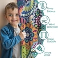 thumbnail image 3 of Blackout Kids Curtains,Multicolor Ethnic Paisley and Floral Pattern Childrens Insulated Curtains Set Of 2,Bedroom Essentials,Toddler Room Decor 52x63in(132x160cm), 3 of 4
