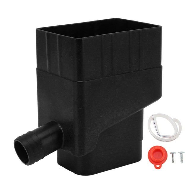 Système de Collecte d'Eau de Pluie Professionnel Résistant aux UV pour Jardin Extérieur Pelouse Noir
