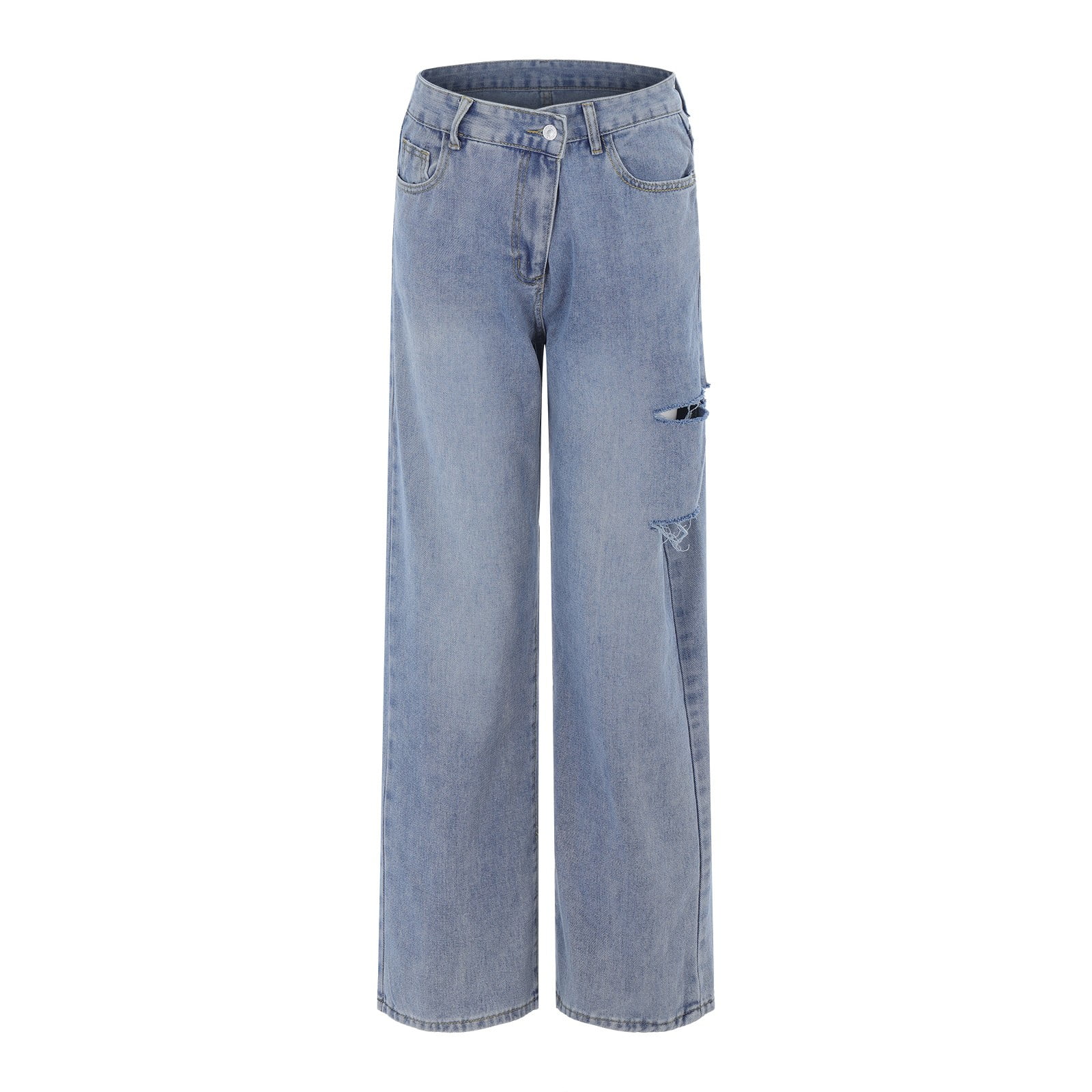 食品・日用品 半額ストア Wide Women Jeans Women's Akiihool Leg Baggy Waist High Jeans Clothing