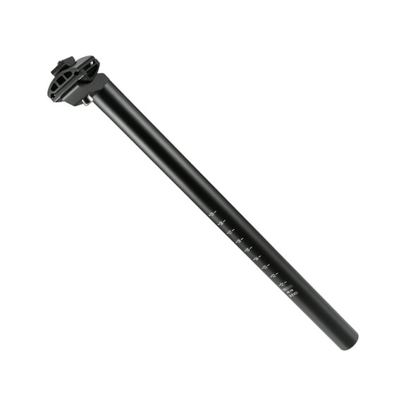 Unique Bargains 28.6x450mm Bike Seat Post Aluminum Alloy Bicycle Seatpost Saddle Pole Road Bike Seat Tube Mount Black
