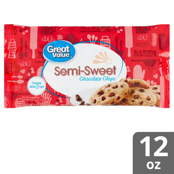Great Value SemiSweet Chocolate Baking Chips, 12 oz