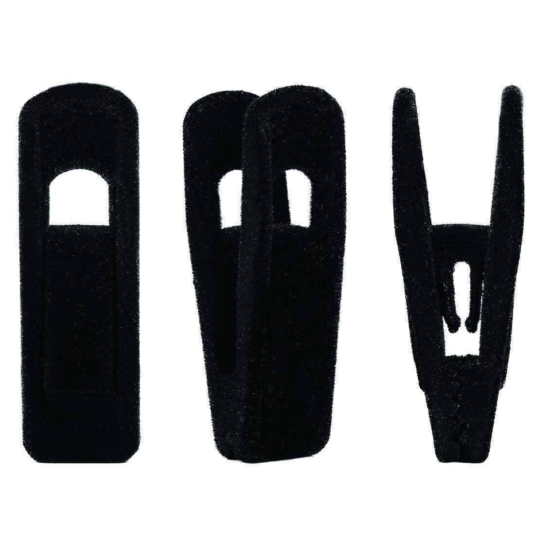 20x Non Slip Velvet Hangers Clips for Flocked Trouser Coat Clothes Pant Clip 