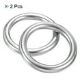 thumbnail image 3 of 50mmx70mm Dia 304 Stainless Steel O Ring Seamless Welded O-Ring for DIY 2 Pack, 3 of 5