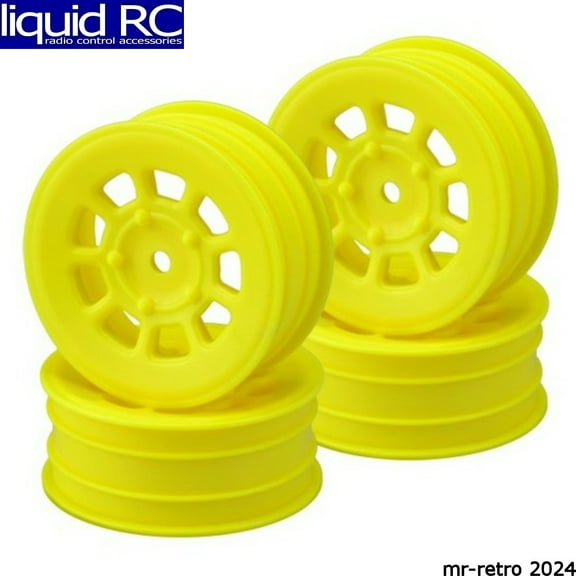 JConcepts Inc. 9 shot 2.2 front wheel yellow - 4pc JCO3397Y Electric Car/Truck Option Parts