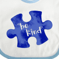 thumbnail image 4 of Inktastic Autism Awareness Be Kind Dark Blue Puzzle Piece Boys or Girls Baby Bib, 4 of 4
