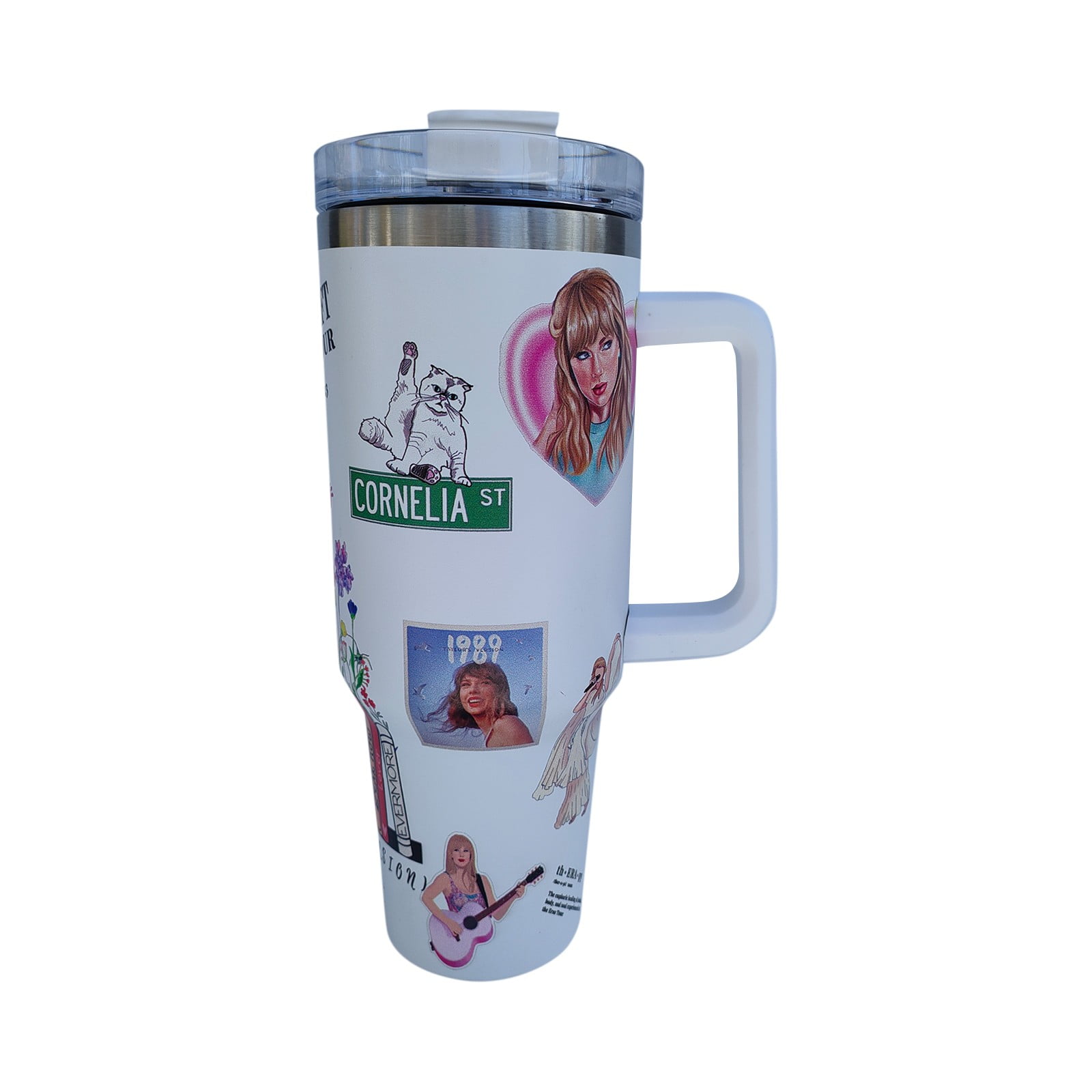 Taylor Swift Tumbler 40 Oz Swifties Tour 40Oz Stainless Steel Stanley Cup  2023 Eras Concert Travel Mug Christmas Version Cup With Handle NEW -  Laughinks
