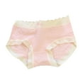 thumbnail image 2 of NAISIBABY Big Girls Cotton Brief, Mid-Waist Breathable Super Soft Underwear Pink 9-16T, 2 of 3