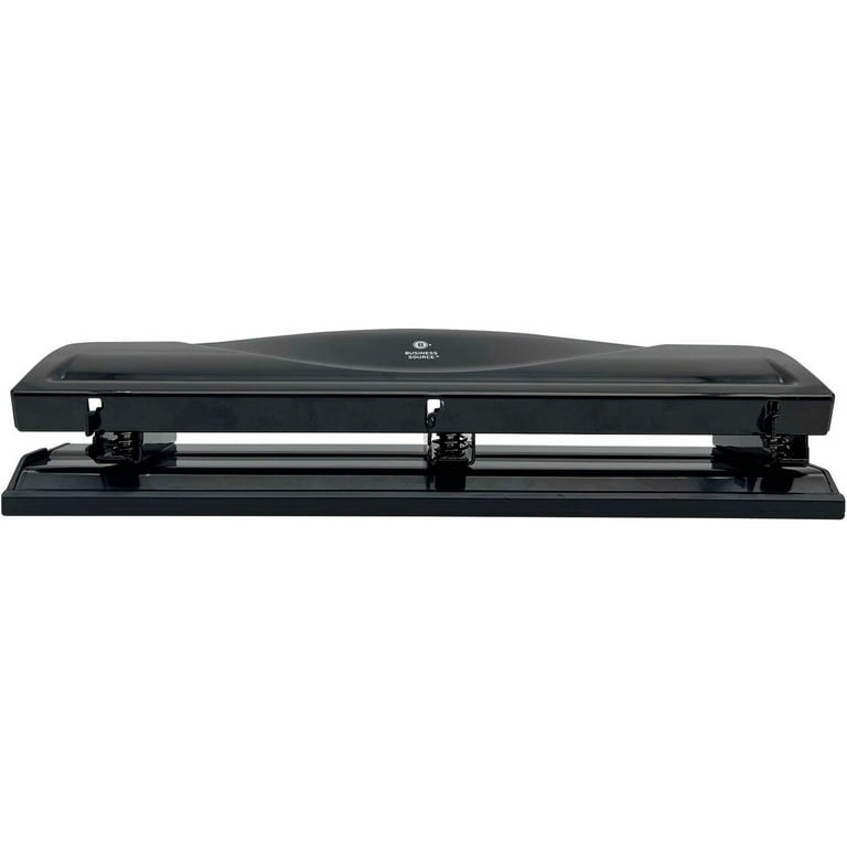 Business Source Nonadjustable 3-Hole Punch - 10 Sheet - 1/4 Business Source Nonadjustable 3-Hole Punch - 10 Sheet - 1/4