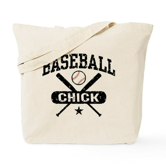 CafePress - Baseball Chick Tote Bag - Unisex Canvas Tote Bag, Beige, 1-Piece