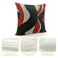 thumbnail image 4 of Creowell Wavy Vertical Stripe Throw Pillow Covers ,Modern Abstract Red Black WhiteCushion Cases Decorative Pillow Cases for Couch Sofa Bedroom White, 4 of 5