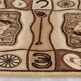 thumbnail image 4 of Brown Bear Wildlife Nature Paw Prints Fishing Rod Area Rug (3' 9" x 5' 1"), 4 of 6