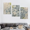 thumbnail image 4 of PRATYUS Canvas Wall Art 3 Piece Set Fall Decor Blue Flowers 12x16 Inches 12x16x3pcs, 4 of 4