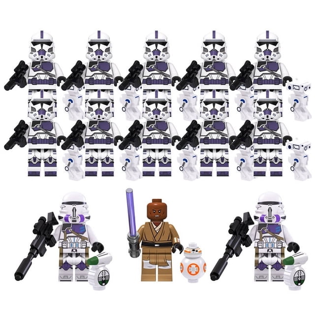 Set de 13 Figuras de Bloques de Construcción Escuadrón Espacial – Soldados Comandante e Infantería para Juego Creativo Infantil