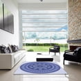 thumbnail image 7 of Ahgly Company Machine Washable Indoor Rectangle Transitional Jeans Blue Area Rugs, 4' x 6', 7 of 7