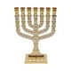 thumbnail image 1 of Candelabro de Menorá de 7 ramas, portavelas de aleación de zinc, portavelas, portavelas para banquetes, cumpleaños, repisa de chimenea Oro blanco, 1 of 9