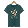 thumbnail image 5 of Dog Mom Shirt Women Funny Leopard Print Dog Mama TShirts Cute Graphic Tee Dog Lover Letter Print Short Sleeve Tee Tops, 5 of 6