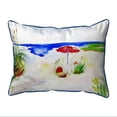 thumbnail image 1 of Betsy Drake SN380 11 x 14 Po Parapluie de Plage Rouge Petit Oreiller Intérieur et Extérieur, 1 of 4