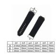 thumbnail image 2 of Watch Bracelet For Hublot Big Bang Classic Fusion Folding Buckle Silicone Rubber Watch Strap Watch Accessories Watch Band Chain-black-black Clasp, 2 of 5