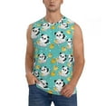 thumbnail image 2 of Fotbe Men's Panda Bathing Print Men's Sleeveless Muscle Tank Tops Casual T-Shirts for Gym Workout Beach-3X-Large, 2 of 8