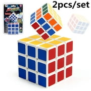 2pcs/set 3x3 Stickerless Cube Speed Cube Puzzles Toys Collection Gift