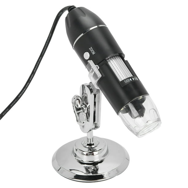 Ccdes Microscopio, microscopio digital USB con mango antideslizante, 1600X para inspección de escala, inspección de textiles, inspección de joyas, colección/inspección de monedas Cable No se aplica
